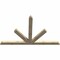 Ekena Millwork Saratoga Rough Sawn Timber Gable Bracket, Douglas Fir, 108"W x 68"H x 4"D x 6"F, 15/12 Pitch GBW108X68X0406SAR00RDF - alternate 5